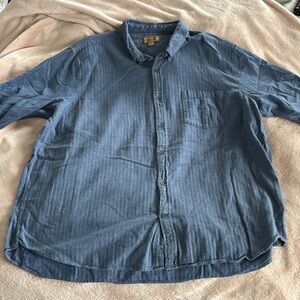 Men's blue button down